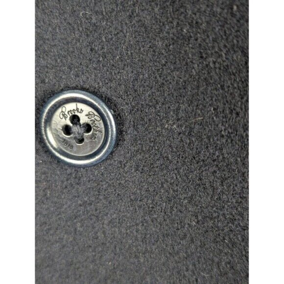 Brooks Brothers Mens Wool Double Breasted Peacoat Medium - Picture 2 of 7